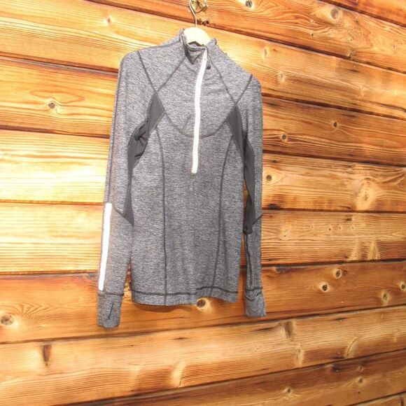 Lululemon Run Dash Halpf Zip Pullover Static Black 6 - Picture 3 of 8